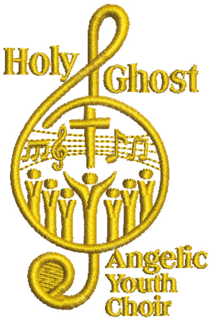 Holy Ghost embridey polo shirts by splash creative products