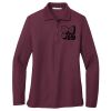 Ladies Silk Touch Long Sleeve Polo Thumbnail