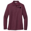 Ladies Silk Touch Long Sleeve Polo Thumbnail