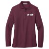 Ladies Silk Touch Long Sleeve Polo Thumbnail