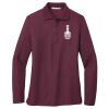 Ladies Silk Touch Long Sleeve Polo Thumbnail